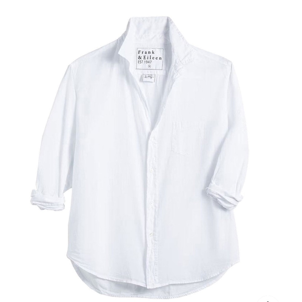 Frank & Eileen- Eileen White Button Up Size S